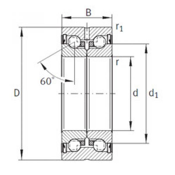 Bantalan ZKLN1545-2RS-PE INA #1 image