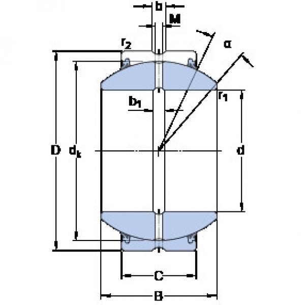 Bantalan GEH 100 ES-2RS SKF #1 image