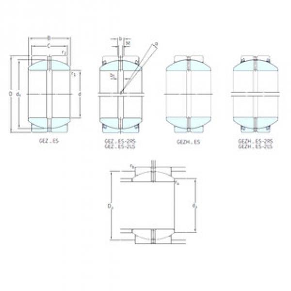 Bantalan GEZH312ES-2LS SKF #1 image