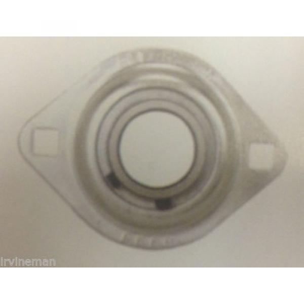 FHSPFLZ205-25mm Bearing Flange Pressed Steel 2 Bolt 25mm Ball Bearings Rolling #3 image