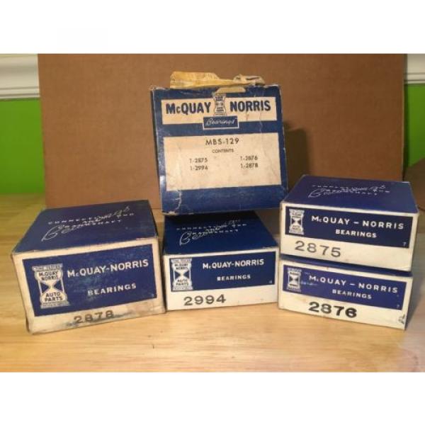 McQuay-Norris Main Bearing set MBS-129 Vintage Car Parts complete Set NOS #1 image