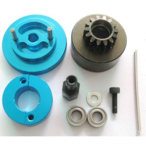 T10093/94/95/96 1/10 RC Car Alloy 2 Shoe 14T Clutch Kit Flywheel /Shoes Bearings #5 image