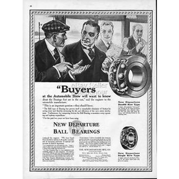 1916 New Departure Bearings Bristol CT Train Car Automobile Show Vintage Ad #5 image