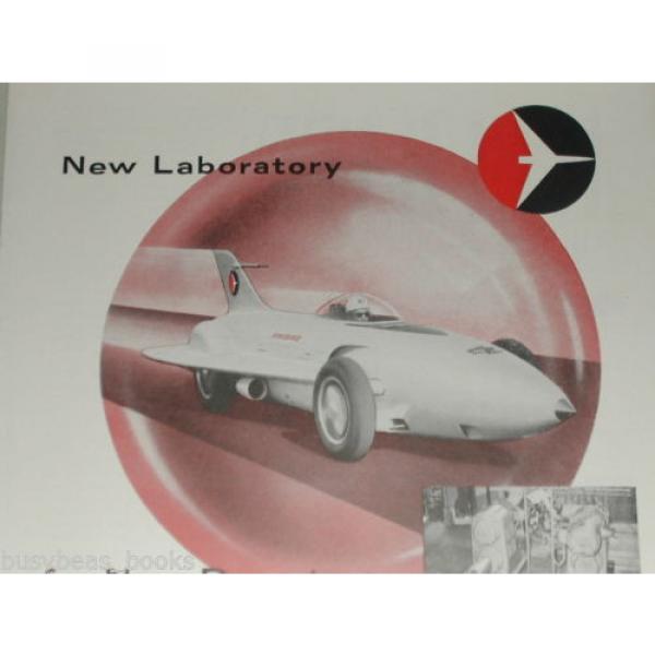 1954 New Departure Ball Bearings advertisement, GM Firebird gas turbine car #4 image