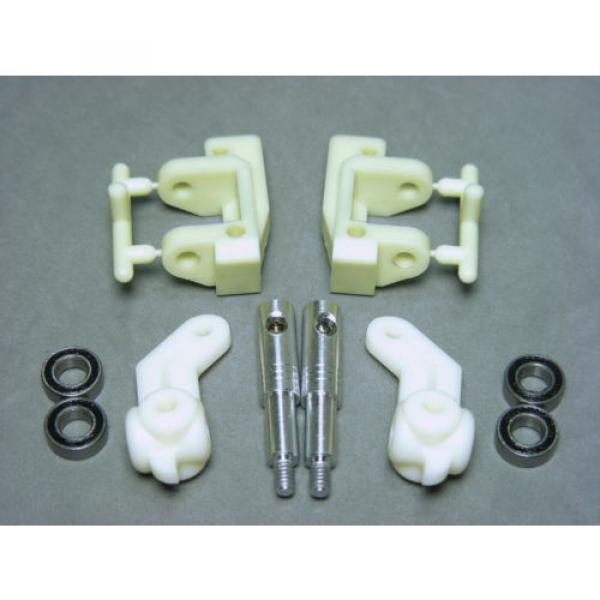 Team Associated 6002 RC10 World&#039;s Car C-Hubs Steering Knuckles Axles &amp; Bearings #4 image