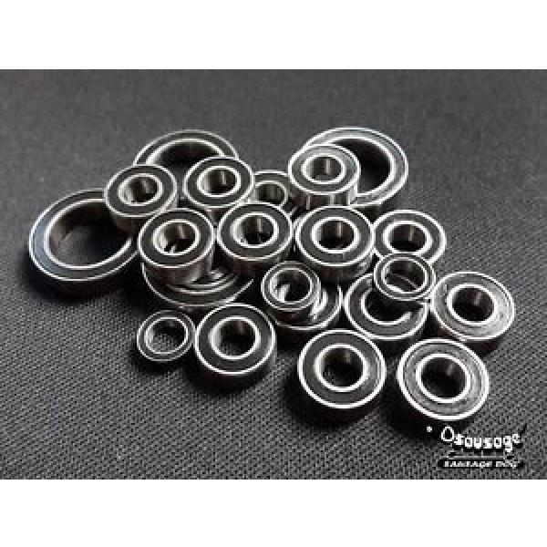 (Black)Rubber Sealed Ball Bearing Set KYOSHO 1:10 TF-6 TOURING CAR 16pcs SDA #5 image