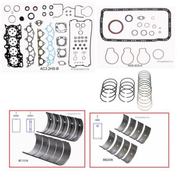 90-01 ACURA CAR 1.8L DOHC B18A1 B18B1 RERING KIT PREMIUM GASKETS BEARINGS #5 image